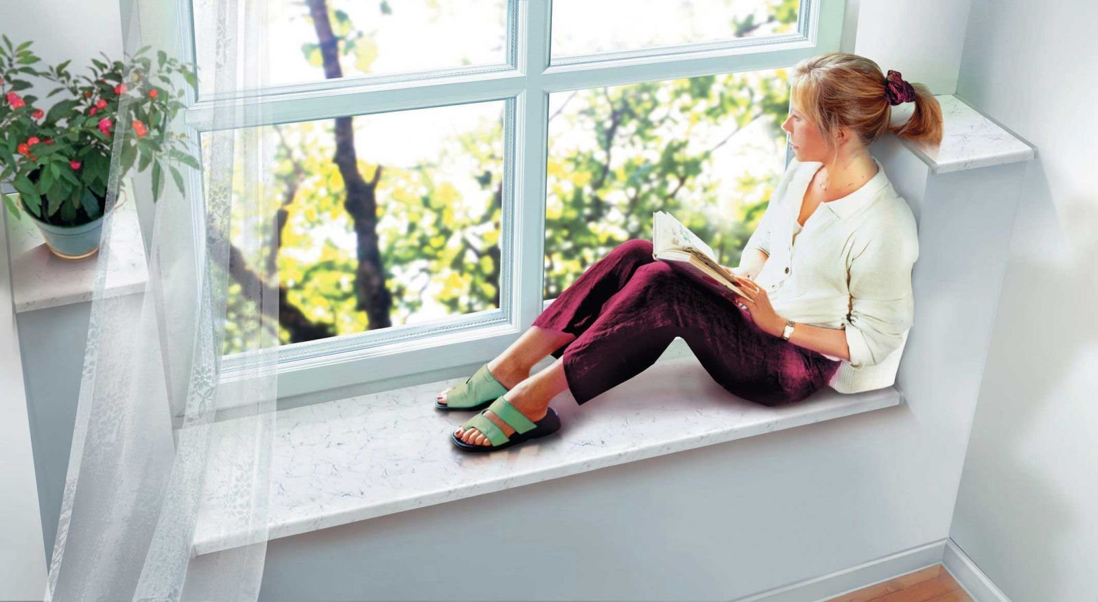 Які підвіконня краще: пластикові, дерев’яні чи кам’яні?